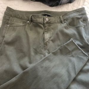 Lane Bryant Green Stretch Jeans